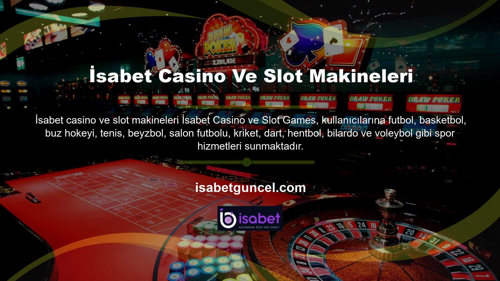 Ayrıca önde gelen oyun sağlayıcılarından canlı casino hizmetleri sunuyoruz